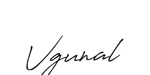 Make a beautiful signature design for name Vgunal. Use this online signature maker to create a handwritten signature for free. Vgunal signature style 7 images and pictures png