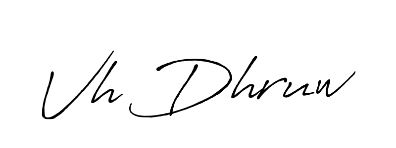 How to Draw Vh Dhruw signature style? Antro_Vectra_Bolder is a latest design signature styles for name Vh Dhruw. Vh Dhruw signature style 7 images and pictures png