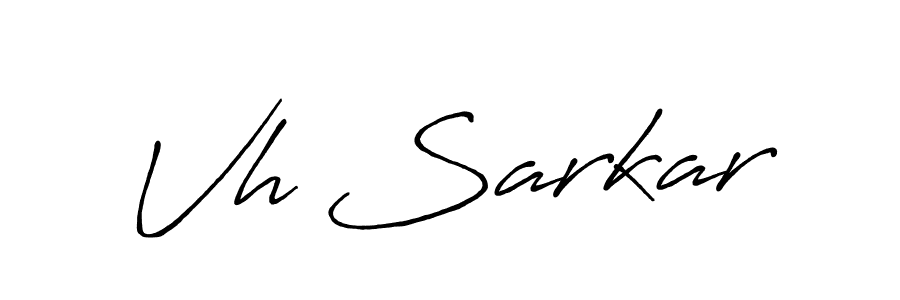 Vh Sarkar stylish signature style. Best Handwritten Sign (Antro_Vectra_Bolder) for my name. Handwritten Signature Collection Ideas for my name Vh Sarkar. Vh Sarkar signature style 7 images and pictures png