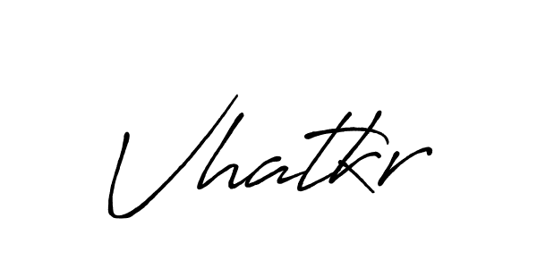 How to make Vhatkr name signature. Use Antro_Vectra_Bolder style for creating short signs online. This is the latest handwritten sign. Vhatkr signature style 7 images and pictures png