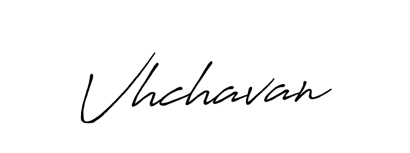 Design your own signature with our free online signature maker. With this signature software, you can create a handwritten (Antro_Vectra_Bolder) signature for name Vhchavan. Vhchavan signature style 7 images and pictures png