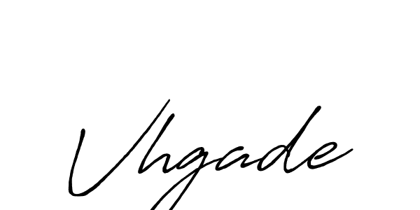 How to make Vhgade signature? Antro_Vectra_Bolder is a professional autograph style. Create handwritten signature for Vhgade name. Vhgade signature style 7 images and pictures png