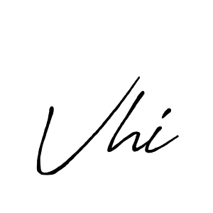 Use a signature maker to create a handwritten signature online. With this signature software, you can design (Antro_Vectra_Bolder) your own signature for name Vhi. Vhi signature style 7 images and pictures png
