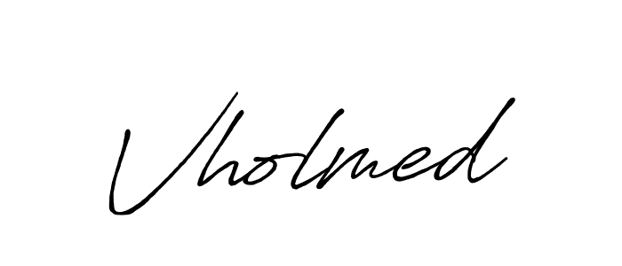 Design your own signature with our free online signature maker. With this signature software, you can create a handwritten (Antro_Vectra_Bolder) signature for name Vholmed. Vholmed signature style 7 images and pictures png