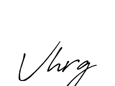 Vhrg stylish signature style. Best Handwritten Sign (Antro_Vectra_Bolder) for my name. Handwritten Signature Collection Ideas for my name Vhrg. Vhrg signature style 7 images and pictures png