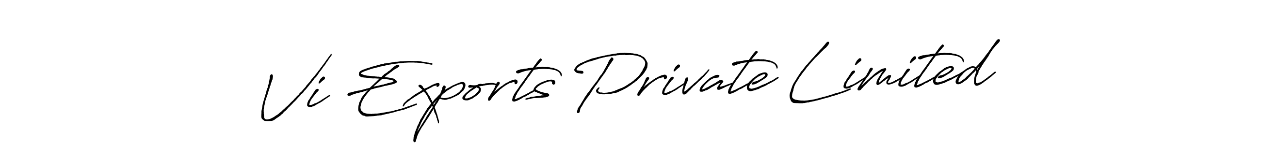 See photos of Vi Exports Private Limited official signature by Spectra . Check more albums & portfolios. Read reviews & check more about Antro_Vectra_Bolder font. Vi Exports Private Limited signature style 7 images and pictures png