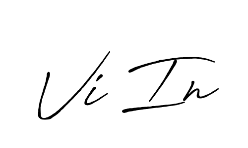 Also You can easily find your signature by using the search form. We will create Vi In name handwritten signature images for you free of cost using Antro_Vectra_Bolder sign style. Vi In signature style 7 images and pictures png