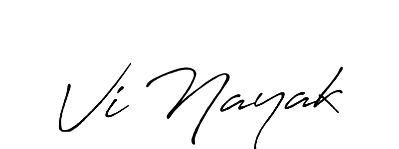 Antro_Vectra_Bolder is a professional signature style that is perfect for those who want to add a touch of class to their signature. It is also a great choice for those who want to make their signature more unique. Get Vi Nayak name to fancy signature for free. Vi Nayak signature style 7 images and pictures png