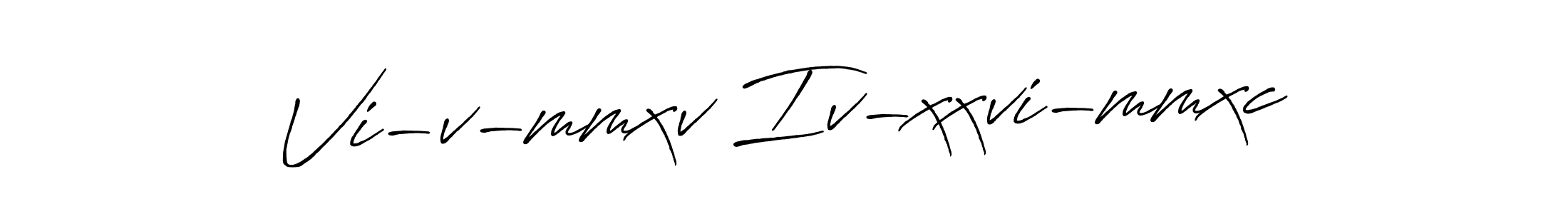 How to Draw Vi-v-mmxv Iv-xxvi-mmxc signature style? Antro_Vectra_Bolder is a latest design signature styles for name Vi-v-mmxv Iv-xxvi-mmxc. Vi-v-mmxv Iv-xxvi-mmxc signature style 7 images and pictures png