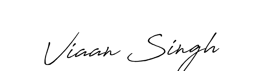 How to make Viaan Singh signature? Antro_Vectra_Bolder is a professional autograph style. Create handwritten signature for Viaan Singh name. Viaan Singh signature style 7 images and pictures png