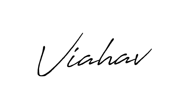 Create a beautiful signature design for name Viahav. With this signature (Antro_Vectra_Bolder) fonts, you can make a handwritten signature for free. Viahav signature style 7 images and pictures png