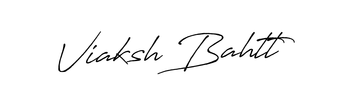 Here are the top 10 professional signature styles for the name Viaksh Bahtt. These are the best autograph styles you can use for your name. Viaksh Bahtt signature style 7 images and pictures png