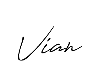 It looks lik you need a new signature style for name Vian. Design unique handwritten (Antro_Vectra_Bolder) signature with our free signature maker in just a few clicks. Vian signature style 7 images and pictures png