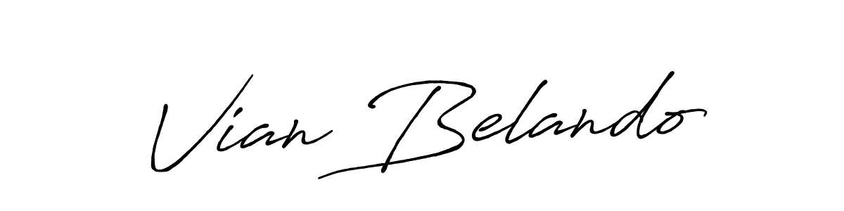 if you are searching for the best signature style for your name Vian Belando. so please give up your signature search. here we have designed multiple signature styles  using Antro_Vectra_Bolder. Vian Belando signature style 7 images and pictures png