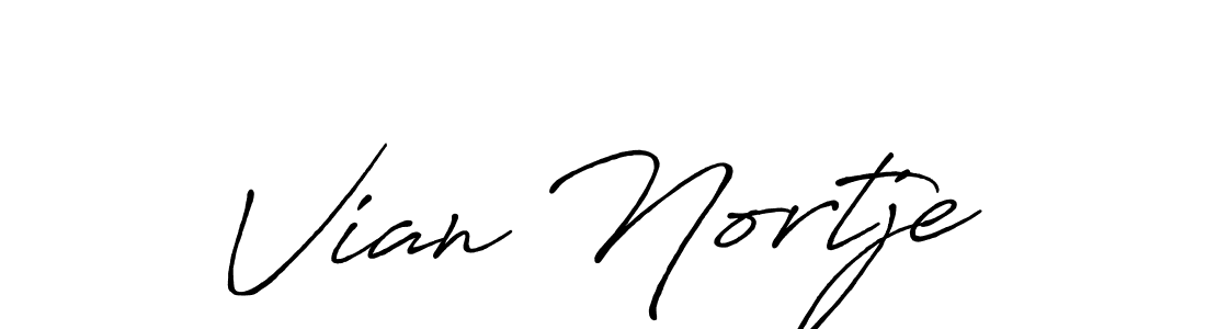 Vian Nortje stylish signature style. Best Handwritten Sign (Antro_Vectra_Bolder) for my name. Handwritten Signature Collection Ideas for my name Vian Nortje. Vian Nortje signature style 7 images and pictures png