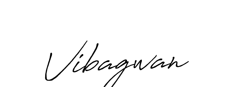 Make a beautiful signature design for name Vibagwan. With this signature (Antro_Vectra_Bolder) style, you can create a handwritten signature for free. Vibagwan signature style 7 images and pictures png