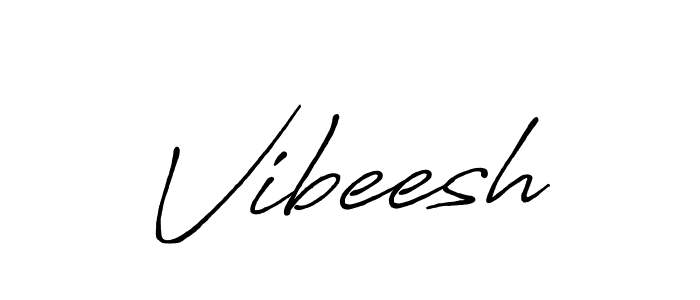 Make a beautiful signature design for name Vibeesh. With this signature (Antro_Vectra_Bolder) style, you can create a handwritten signature for free. Vibeesh signature style 7 images and pictures png