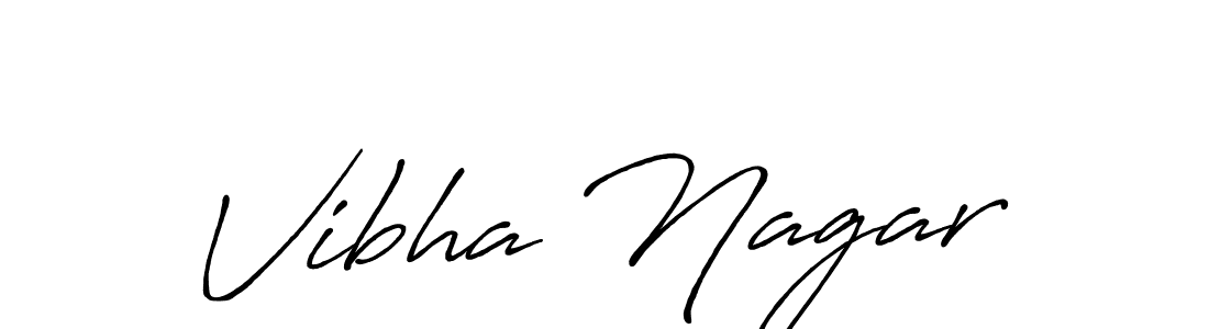 Antro_Vectra_Bolder is a professional signature style that is perfect for those who want to add a touch of class to their signature. It is also a great choice for those who want to make their signature more unique. Get Vibha Nagar name to fancy signature for free. Vibha Nagar signature style 7 images and pictures png