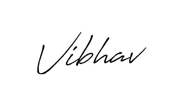 How to make Vibhav signature? Antro_Vectra_Bolder is a professional autograph style. Create handwritten signature for Vibhav name. Vibhav signature style 7 images and pictures png