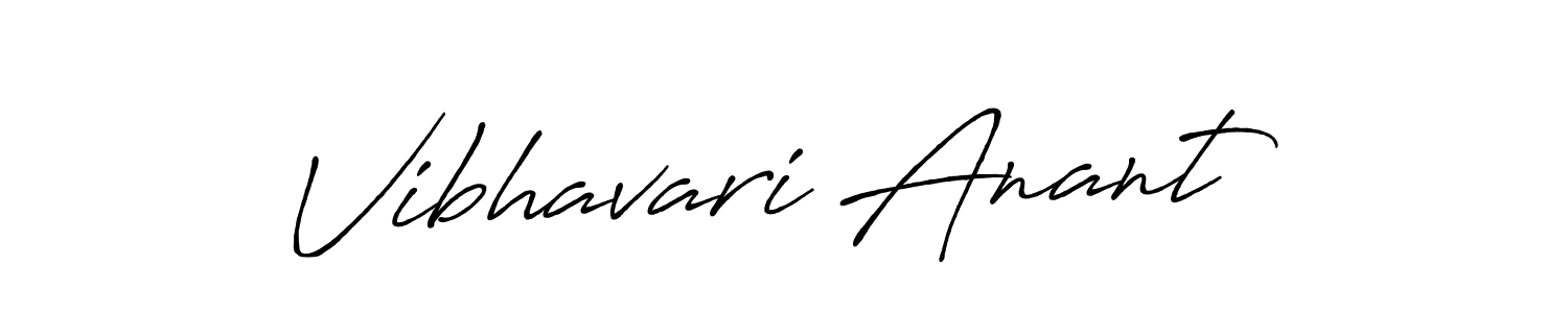 Design your own signature with our free online signature maker. With this signature software, you can create a handwritten (Antro_Vectra_Bolder) signature for name Vibhavari Anant. Vibhavari Anant signature style 7 images and pictures png