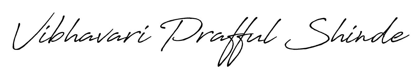 Elevate your brand with a stunning Vibhavari Prafful Shinde eSignature. The Antro_Vectra_Bolder style provides a balanced, flowing aesthetic for everyday signing. Vibhavari Prafful Shinde signature style 7 images and pictures png