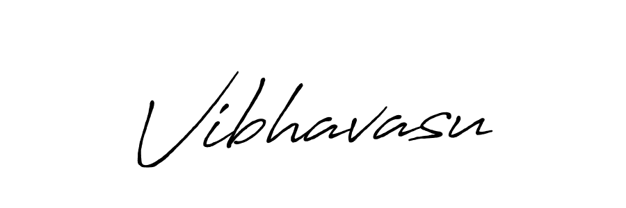 How to make Vibhavasu name signature. Use Antro_Vectra_Bolder style for creating short signs online. This is the latest handwritten sign. Vibhavasu signature style 7 images and pictures png