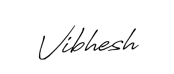 How to make Vibhesh signature? Antro_Vectra_Bolder is a professional autograph style. Create handwritten signature for Vibhesh name. Vibhesh signature style 7 images and pictures png