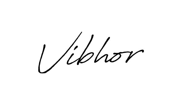 Design your own signature with our free online signature maker. With this signature software, you can create a handwritten (Antro_Vectra_Bolder) signature for name Vibhor. Vibhor signature style 7 images and pictures png