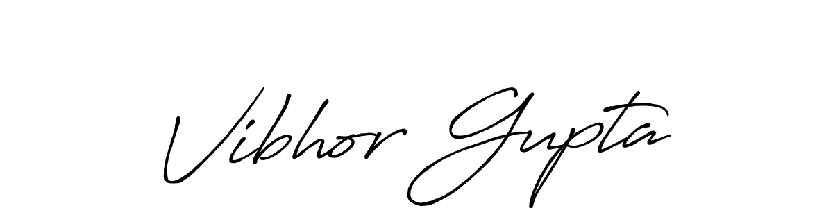 Similarly Antro_Vectra_Bolder is the best handwritten signature design. Signature creator online .You can use it as an online autograph creator for name Vibhor Gupta. Vibhor Gupta signature style 7 images and pictures png