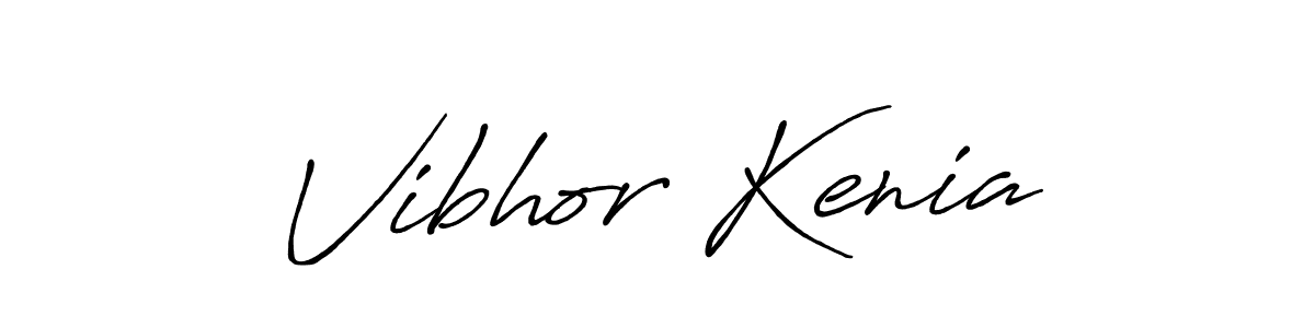 Also we have Vibhor Kenia name is the best signature style. Create professional handwritten signature collection using Antro_Vectra_Bolder autograph style. Vibhor Kenia signature style 7 images and pictures png