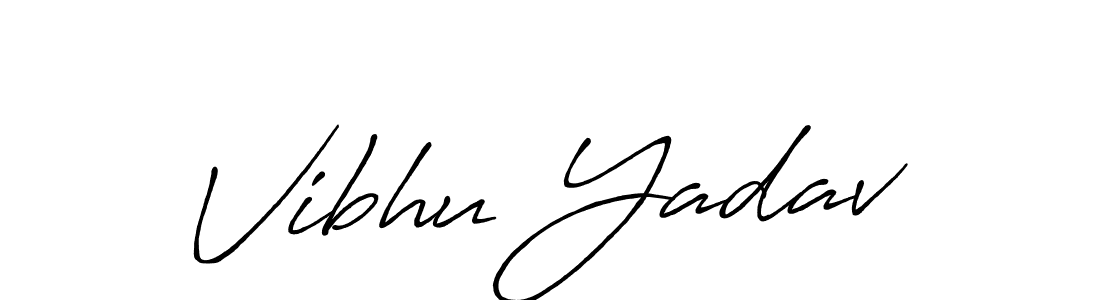 You should practise on your own different ways (Antro_Vectra_Bolder) to write your name (Vibhu Yadav) in signature. don't let someone else do it for you. Vibhu Yadav signature style 7 images and pictures png