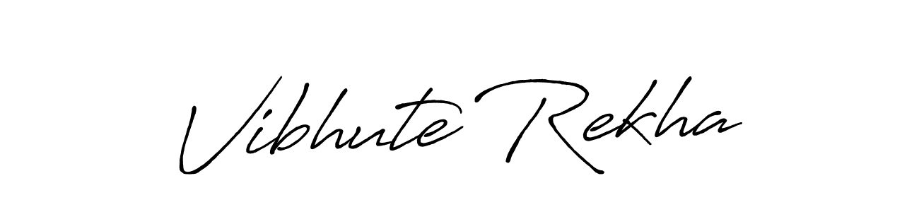 Also we have Vibhute Rekha name is the best signature style. Create professional handwritten signature collection using Antro_Vectra_Bolder autograph style. Vibhute Rekha signature style 7 images and pictures png