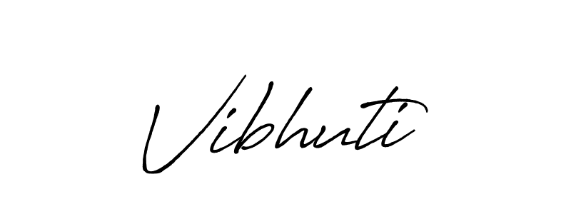 Use a signature maker to create a handwritten signature online. With this signature software, you can design (Antro_Vectra_Bolder) your own signature for name Vibhuti . Vibhuti  signature style 7 images and pictures png