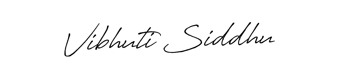 How to make Vibhuti Siddhu name signature. Use Antro_Vectra_Bolder style for creating short signs online. This is the latest handwritten sign. Vibhuti Siddhu signature style 7 images and pictures png