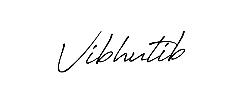 Use a signature maker to create a handwritten signature online. With this signature software, you can design (Antro_Vectra_Bolder) your own signature for name Vibhutib. Vibhutib signature style 7 images and pictures png