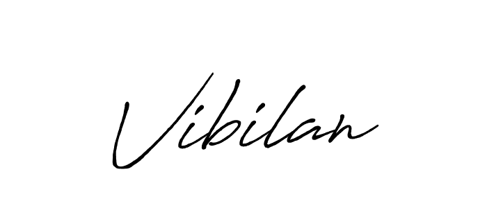 How to make Vibilan name signature. Use Antro_Vectra_Bolder style for creating short signs online. This is the latest handwritten sign. Vibilan signature style 7 images and pictures png