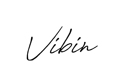 Design your own signature with our free online signature maker. With this signature software, you can create a handwritten (Antro_Vectra_Bolder) signature for name Vibin. Vibin signature style 7 images and pictures png