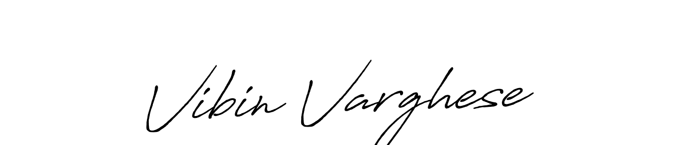 Use a signature maker to create a handwritten signature online. With this signature software, you can design (Antro_Vectra_Bolder) your own signature for name Vibin Varghese. Vibin Varghese signature style 7 images and pictures png
