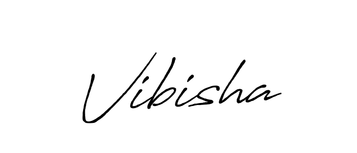 Use a signature maker to create a handwritten signature online. With this signature software, you can design (Antro_Vectra_Bolder) your own signature for name Vibisha. Vibisha signature style 7 images and pictures png
