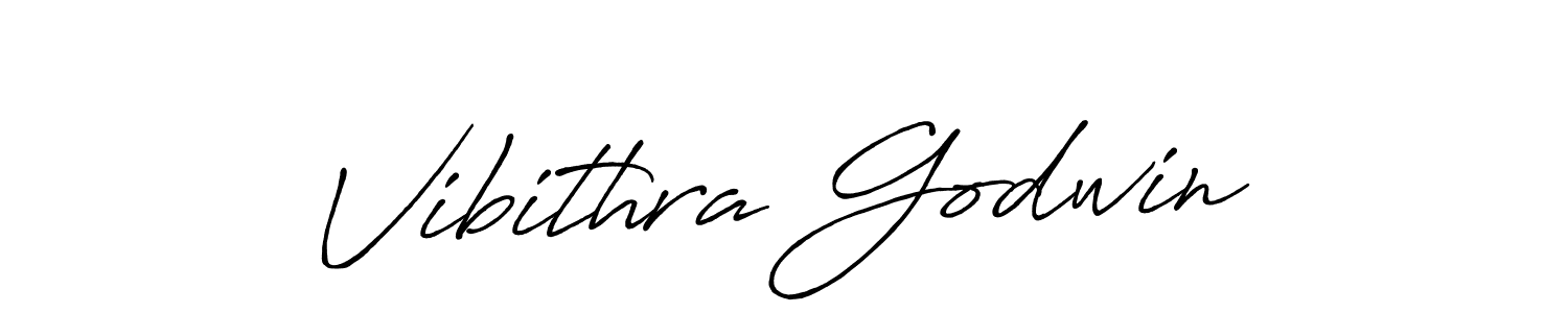 Vibithra Godwin stylish signature style. Best Handwritten Sign (Antro_Vectra_Bolder) for my name. Handwritten Signature Collection Ideas for my name Vibithra Godwin. Vibithra Godwin signature style 7 images and pictures png