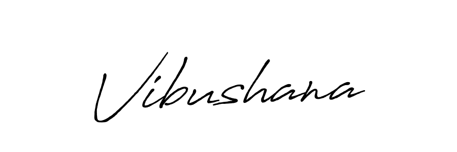 Also we have Vibushana name is the best signature style. Create professional handwritten signature collection using Antro_Vectra_Bolder autograph style. Vibushana signature style 7 images and pictures png