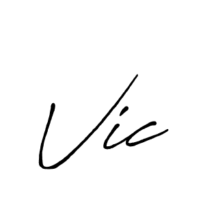 How to Draw Vic signature style? Antro_Vectra_Bolder is a latest design signature styles for name Vic. Vic signature style 7 images and pictures png