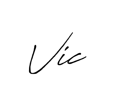 Similarly Antro_Vectra_Bolder is the best handwritten signature design. Signature creator online .You can use it as an online autograph creator for name Vic . Vic  signature style 7 images and pictures png