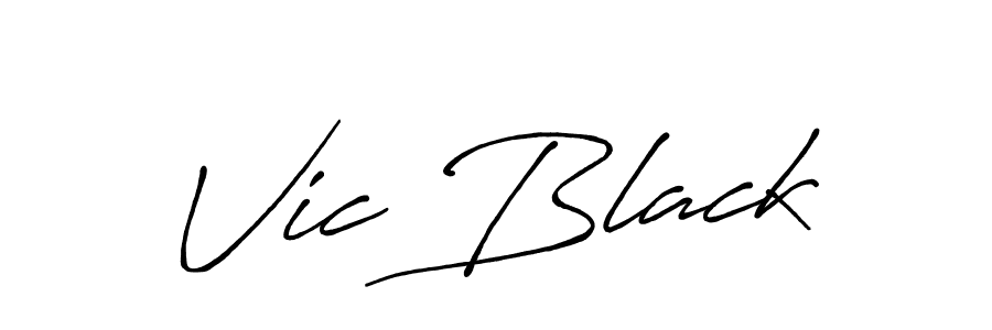 Also we have Vic Black name is the best signature style. Create professional handwritten signature collection using Antro_Vectra_Bolder autograph style. Vic Black signature style 7 images and pictures png