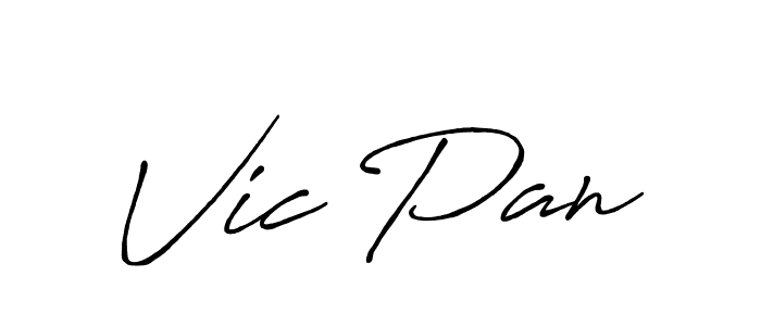 It looks lik you need a new signature style for name Vic Pan. Design unique handwritten (Antro_Vectra_Bolder) signature with our free signature maker in just a few clicks. Vic Pan signature style 7 images and pictures png