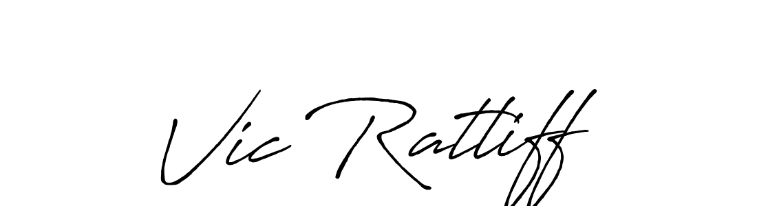 Antro_Vectra_Bolder is a professional signature style that is perfect for those who want to add a touch of class to their signature. It is also a great choice for those who want to make their signature more unique. Get Vic Ratliff name to fancy signature for free. Vic Ratliff signature style 7 images and pictures png