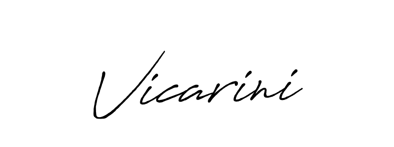 How to make Vicarini name signature. Use Antro_Vectra_Bolder style for creating short signs online. This is the latest handwritten sign. Vicarini signature style 7 images and pictures png