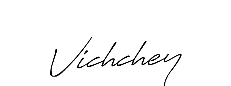 Make a beautiful signature design for name Vichchey. With this signature (Antro_Vectra_Bolder) style, you can create a handwritten signature for free. Vichchey signature style 7 images and pictures png
