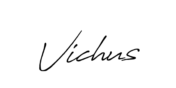 Antro_Vectra_Bolder is a professional signature style that is perfect for those who want to add a touch of class to their signature. It is also a great choice for those who want to make their signature more unique. Get Vichus name to fancy signature for free. Vichus signature style 7 images and pictures png
