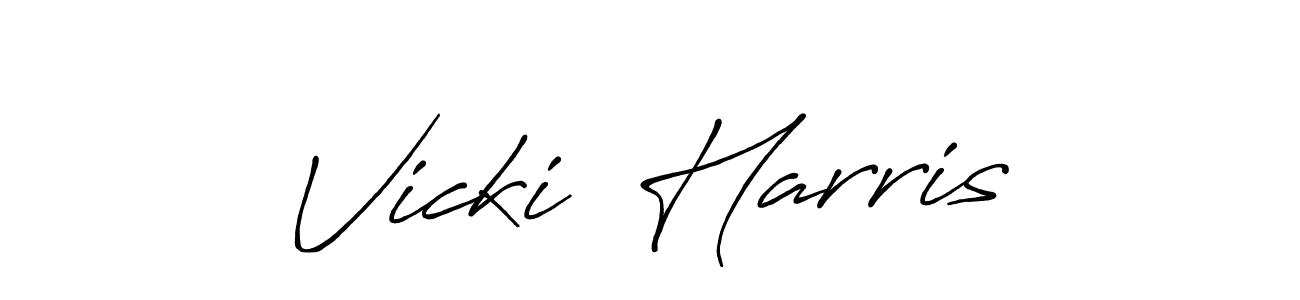 This is the best signature style for the Vicki  Harris name. Also you like these signature font (Antro_Vectra_Bolder). Mix name signature. Vicki  Harris signature style 7 images and pictures png